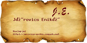 Járovics Enikő névjegykártya